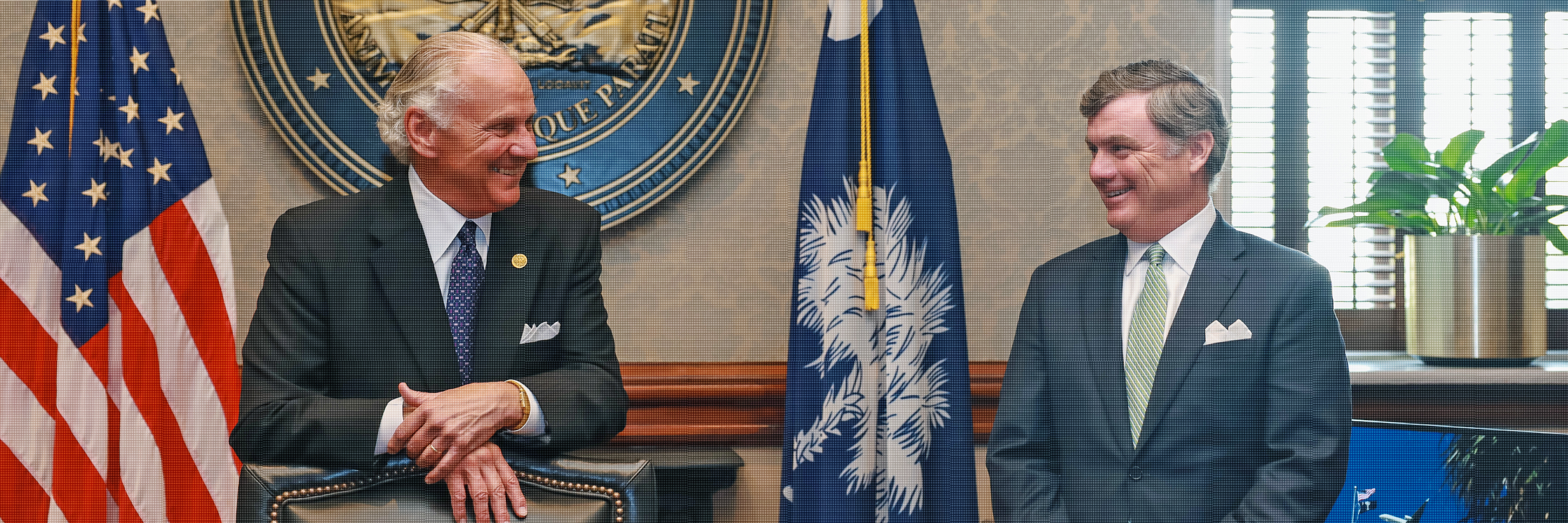 Photo of Director Stirling in the Governor's Office