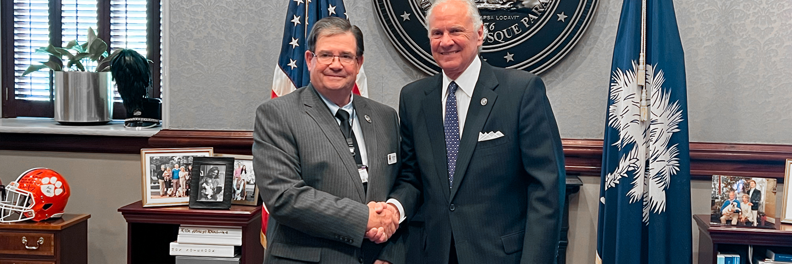 Interim Director Anderson and Governor McMaster